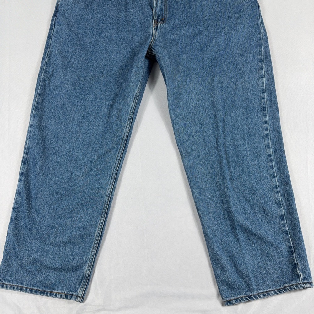 Levi's 550 Relaxed Fit Jeans 100% Cotton Denim W42 L30 Blue Classic Casual - Picture 7 of 13